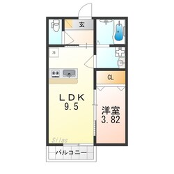 ＣＲＡＳＴＩＮＥ太秦安井北御所町の物件間取画像